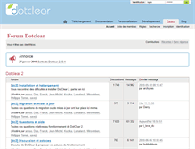 Tablet Screenshot of forum.dotclear.org